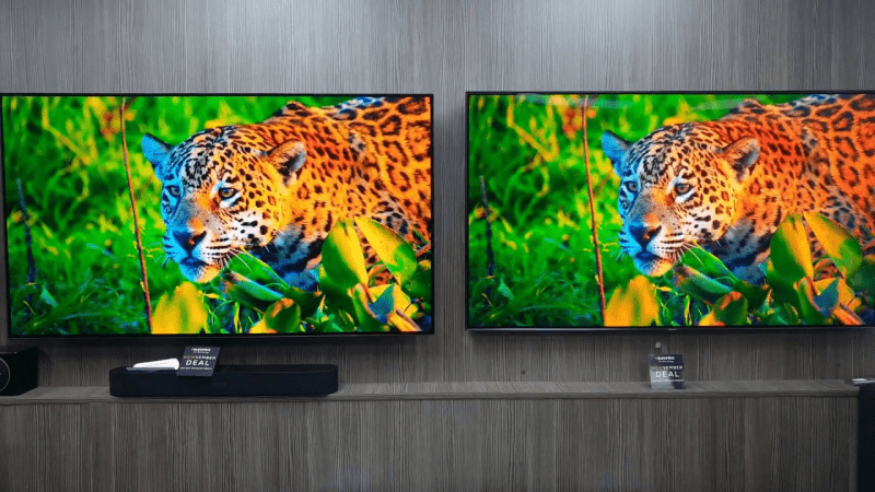 Cả tivi Samsung và tivi LG đều cho chất lượng hình ảnh sắc nét