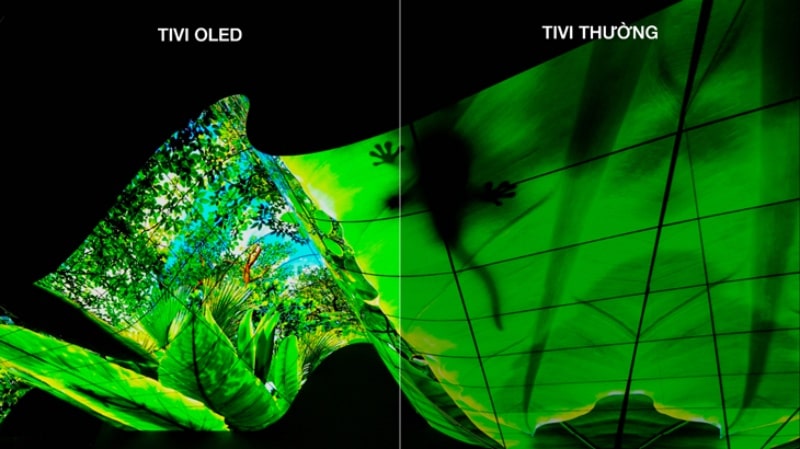 Công nghệ màn hình OLED mang lại hình ảnh có độ tương phản và sắc nét siêu cao