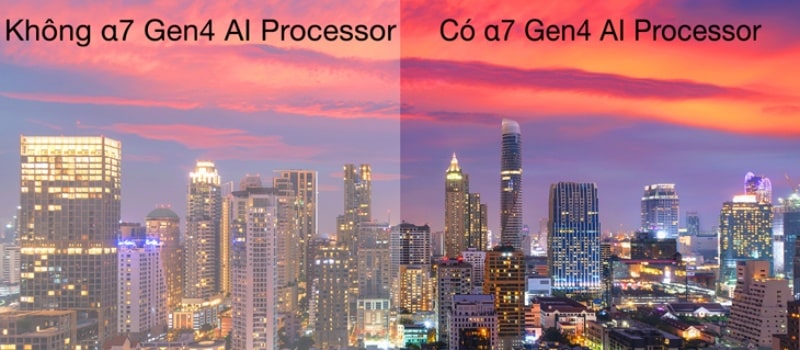 α7 Gen4 AI Processor 4K có khả năng thực hiện các thuật toán học sâu cho phép phân tích và tối ưu hóa nội dung