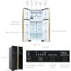 Tủ lạnh Hitachi Inverter 509 lít Multi Door R-FW650PGV8 GBK