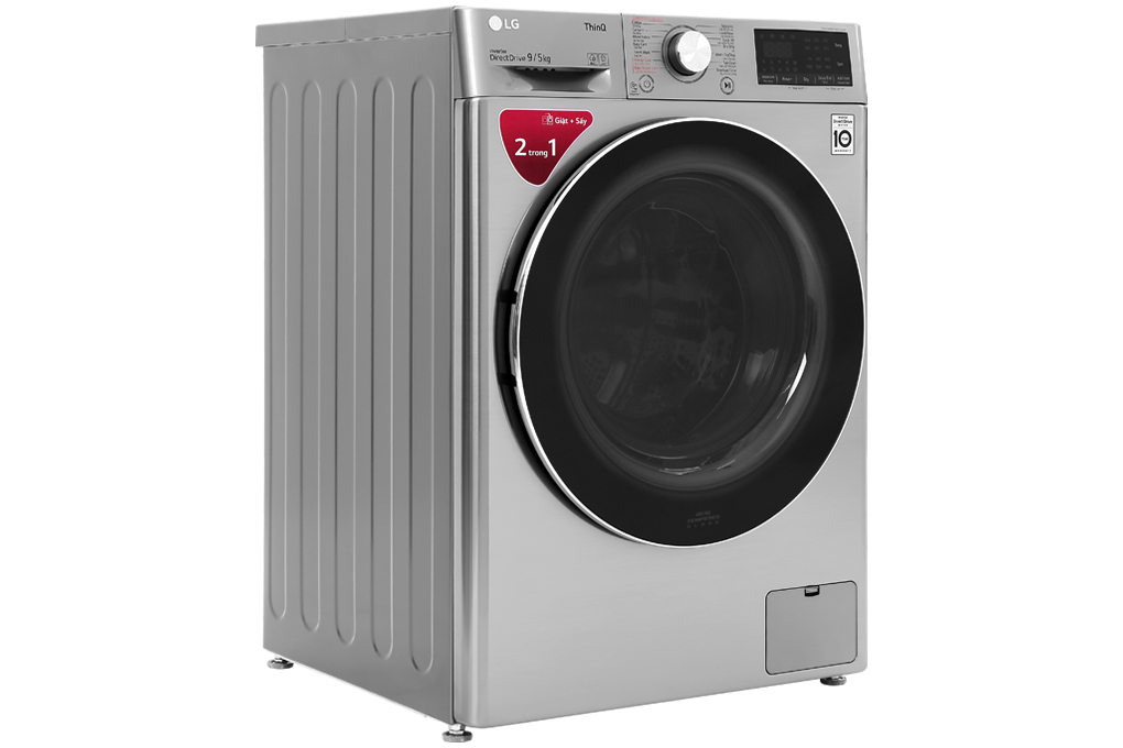 Máy giặt sấy LG giặt 9 kg – sấy 5 kg FV1409G4V AI DD Inverter