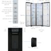 Tủ lạnh Samsung Inverter 635 lít Side By Side RS64R53012CSV
