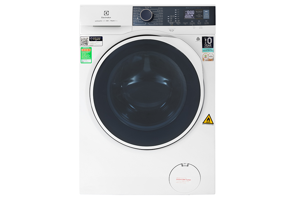 Máy giặt sấy Electrolux giặt 9 kg – sấy 6 kg EWW9024P5WB UltimateCare 500 Inverter