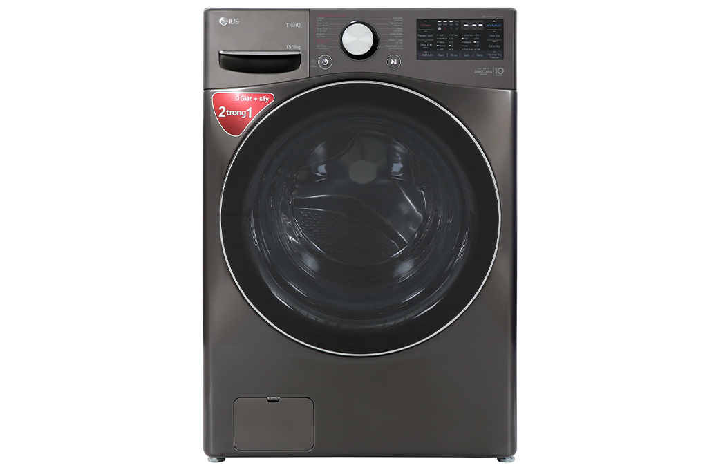 Máy giặt sấy LG F2515RTGB AI DD Inverter giặt 15 kg – sấy 8 kg