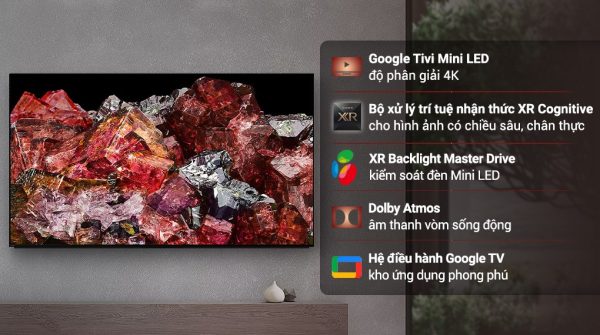 Google Tivi MiniLED Sony 4K 65 inch XR-65X95L