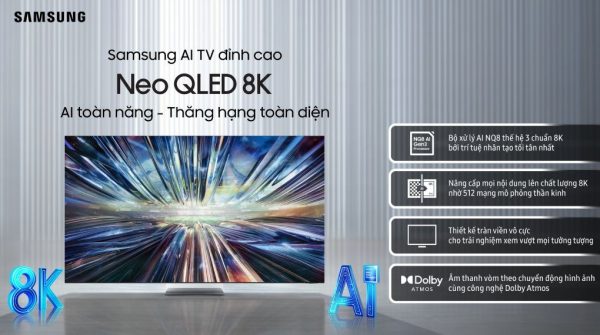 Smart Tivi Neo QLED Samsung 8K 85 inch QA85QN900D