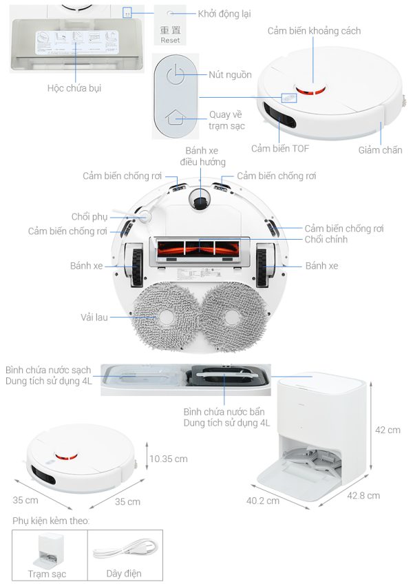 Robot hút bụi lau nhà Xiaomi X20