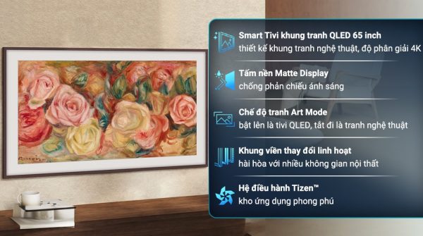 Khung Tranh The Frame QLED Samsung AI 4K 65 inch QA65LS03D